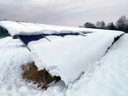 photovoltaik schnee